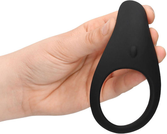Shots Vibrating Cock Ring Cock Silicon Negru