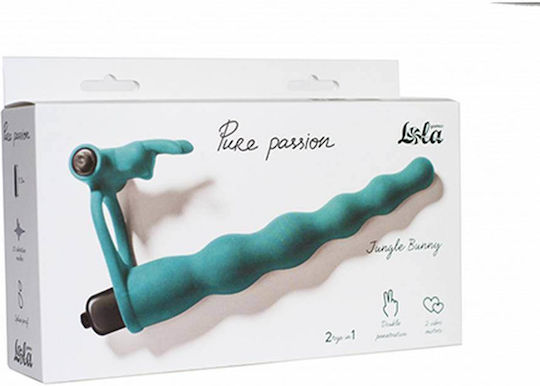 Lola Games Double Vibrating Ring Cock Green C05134