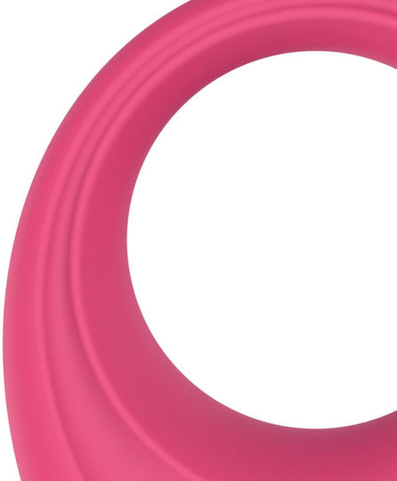 EasyConnect Leo Δονούμενο Δαχτυλίδι Πέους Ροζ