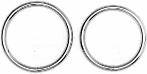 Rimba Welded Metal Cockring Set Σετ Δαχτυλίδια Πέους Μεταλλικά Ασημί