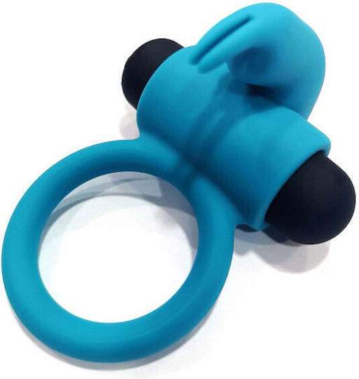 Virgite Vibrant Inel Cock Silicon Albastru 92066