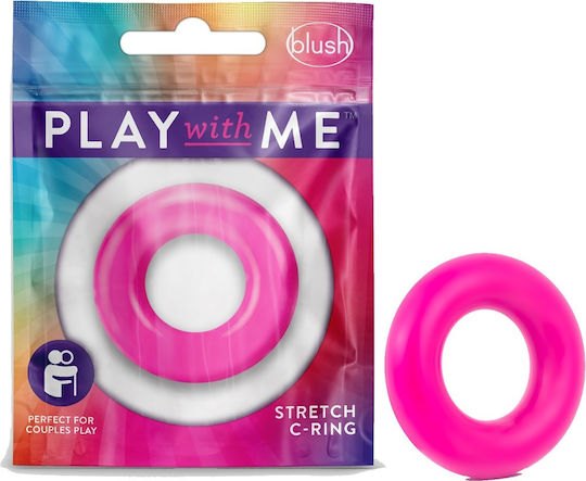 Blush Play With Me Δαχτυλίδι Πέους Σιλικόνης Ροζ