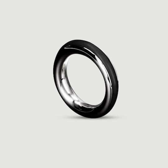 Triune Cazzo Cock Ring Schwanz Metallisch Schwarz