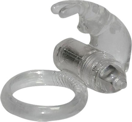 Seven Creations Cockring Silicon Δονούμενο Δαχτυλίδι Πέους Σιλικόνης Διάφανο