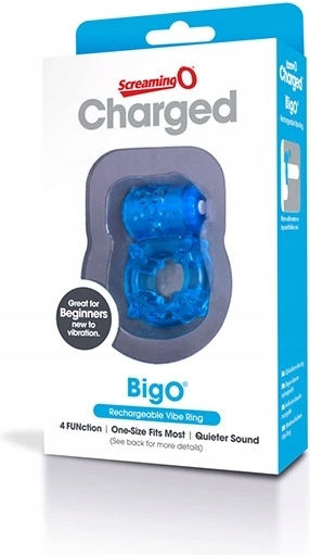 Screaming O Charged Big O Rechargeable Vibe Ring Blue
