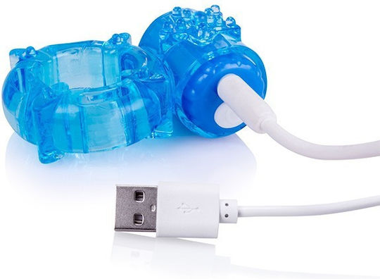 Screaming O Charged Big O Rechargeable Vibe Ring Blue