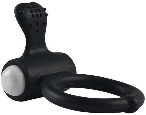 Lovetoy Vibrant Inel Cock Silicon Negru
