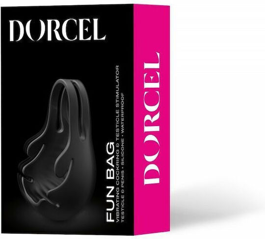Dorcel Fun Bag Testicle Vibrator Vibrant Inel Testicul Black 6072479