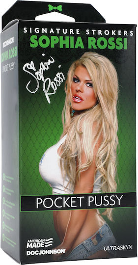 Doc Johnson Sophia Rossi Ultraskyn Pocket Pussy Masturbator Vagina 5802-06-BX