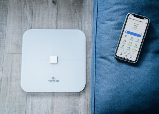 Noerden Sensori Smart Badezimmerwaage in Weiß Farbe