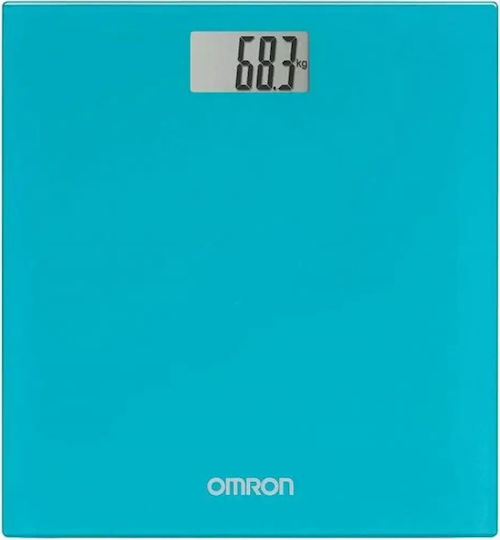 Omron Digital Badezimmerwaage in Blau Farbe HN-289
