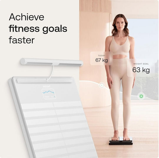 Withings Body Digital Bathroom Scale with Body Fat Counter White