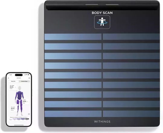 Withings Body Digital Bathroom Scale with Body Fat Counter White