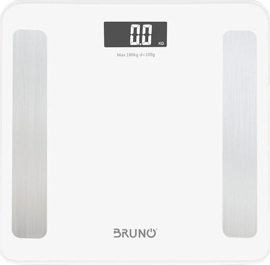 Bruno Smart Bathroom Scale with Body Fat Counter & Bluetooth White BRN-0058