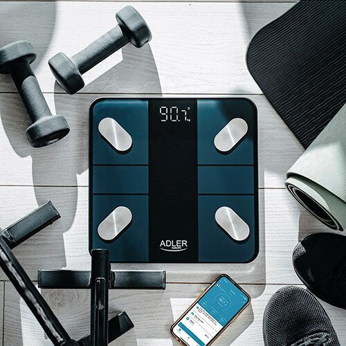 Adler Ψηφιακή Ζυγαριά 180kg Μαύρη AD 8186