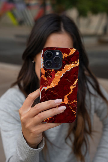 Sonique Marble Series Case for Apple iPhone 12 Pro Red