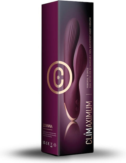 Rocks Off Lyanna Mini Δονητής Rabbit Rabbit Vibrator 4.6cm Purple Gold