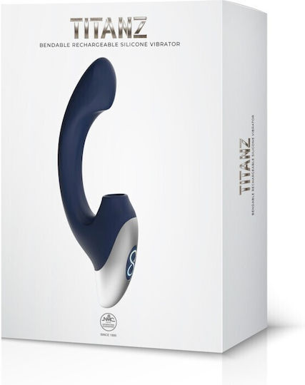 Nanma Titanz 8" Vibrator G-Spot Blue
