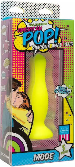 Doc Johnson American Pop Mode Anal Plug Gelb 12.7cm