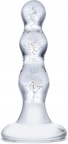 Glas Triple Play Dop Anal Transparentă 7cm