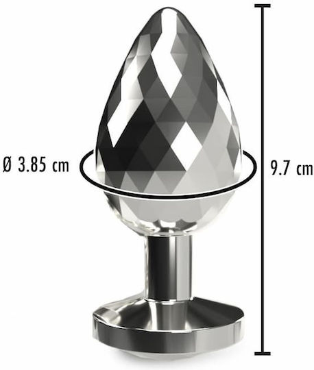 ToyJoy Disco Diamond Anal Plug Large Silver