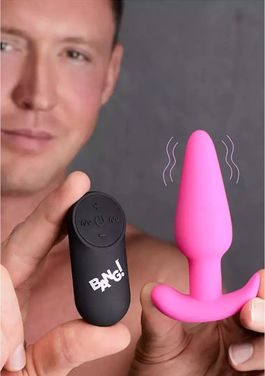 XR XR Anal Plug with Wireless Functionality and Pink Vibration 21cm