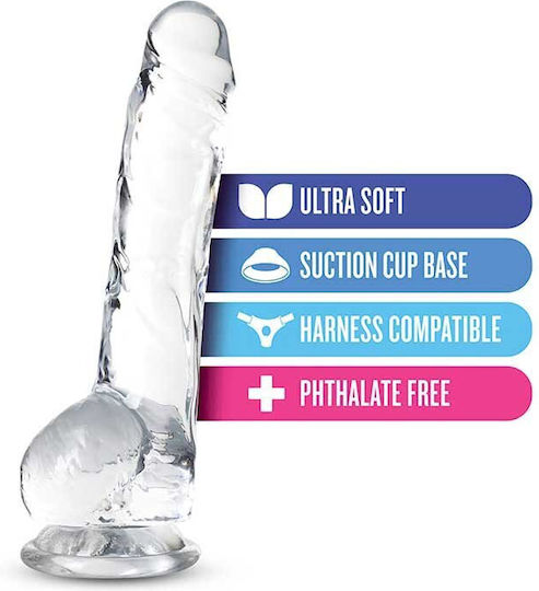 Naturally Yours Crystalline Realistisches Dildo mit Hoden und Saugnapf Diamond 20cm