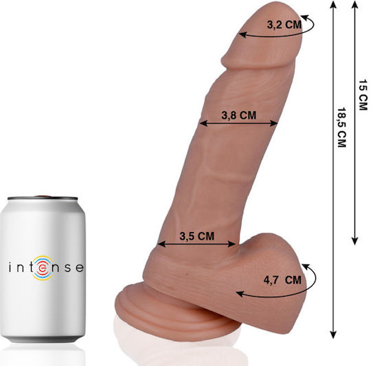 Intense Mr Intense Realistic Cock 14 Ρεαλιστικό Dildo με Όρχεις και Βεντούζα Flesh 18.5cm