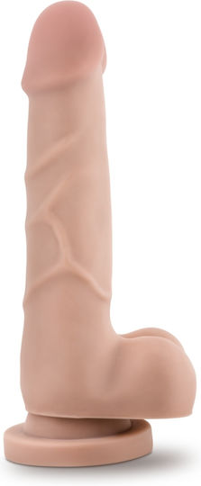 Dr. Skin Basic Ρεαλιστικό Dildo με Όρχεις και Βεντούζα Beige 20cm