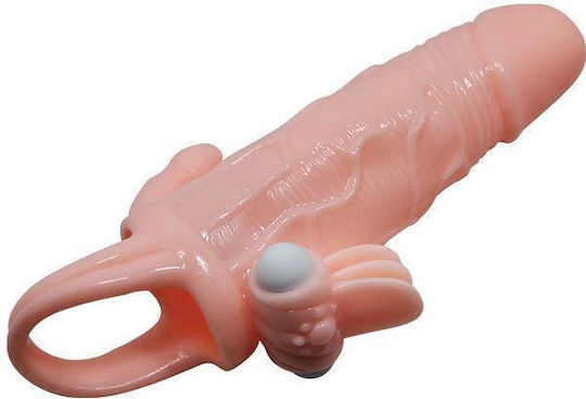 Baile Brave Man Vibe Προέκταση Πέους με Δόνηση Flesh 15cm