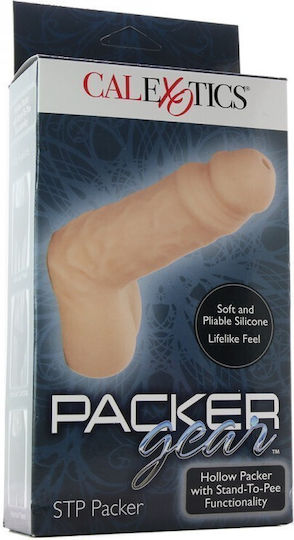 Calexotics Stand-To-Pee Packer Ρεαλιστικό Dildo με Όρχεις Flesh 15.25cm