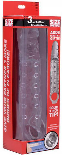 XR Size Matters Extender Penis Sleeve Προέκταση Πέους Dιάφανη 27cm