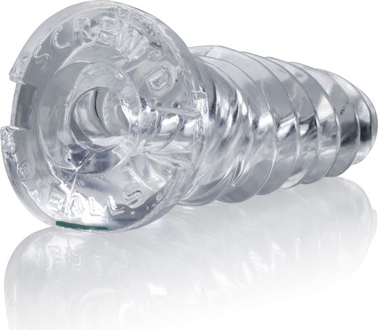 Oxballs Screwd Super Squishy Corkscrew Jackoff Penis Extension Transparent 17.8cm