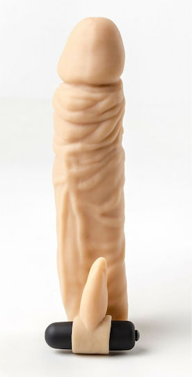 Virgite Προέκταση Πέους με Δόνηση Flesh 20cm