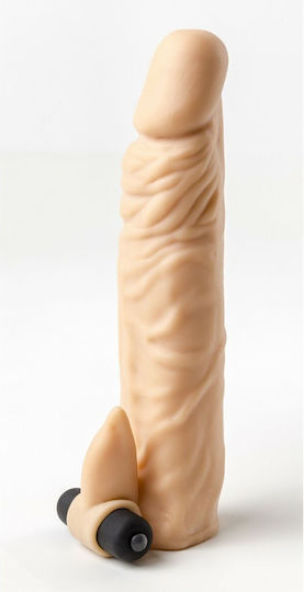 Virgite Προέκταση Πέους με Δόνηση Flesh 20cm