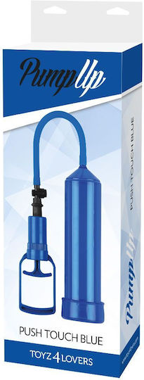 Toyz4lovers Push Touch Penis Pump Pompa Penis Albastru
