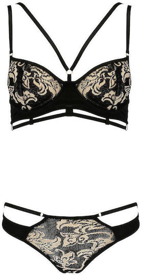 Casmir Lingerie Victoria Bikini Set Black Black