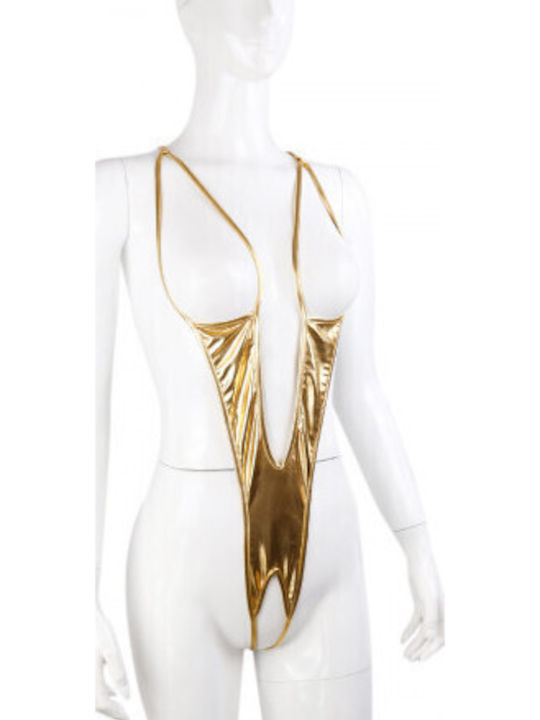 Naughty Toys Minimalist Teddy Sexy Κορμάκι Gold