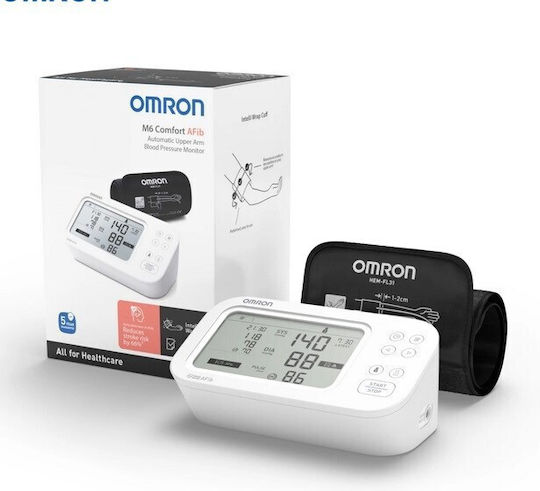 Omron M6 Comfort Electronical Blood Pressure Monitor Arm with Arrhythmia Detection HEM-7380-E