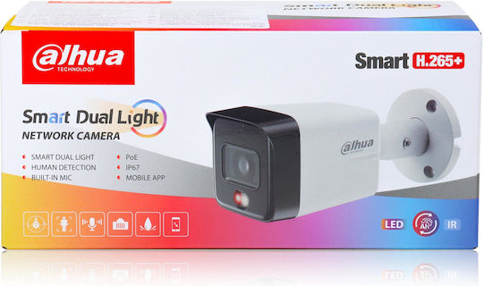 Dahua IPC-HDW1639T-A-IL-0360B-S6 IP Surveillance Camera Full HD+ 6MP Waterproof with Microphone and Lens 3.6mm