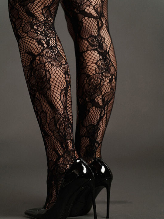 Le Désir Bodystocking Ολόσωμο Καλσόν Διχτυωτό με Ανοιχτό Καβάλο Μαύρο