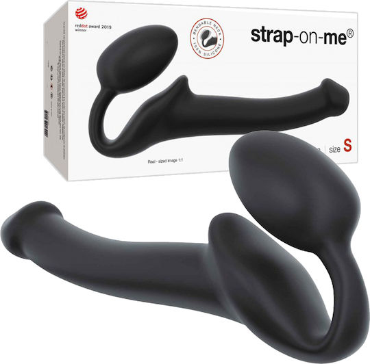 Strap On Me Strapless Strap On Dildo Size S Trägerlos Strap On mit Dildo 27cm in Farbe Black