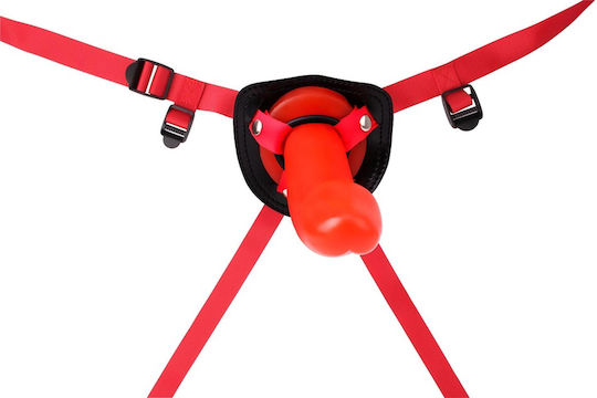Chisa Novelties Hot Storm Thumper Strap-on Harness με Dildo 21cm σε Κόκκινο Χρώμα