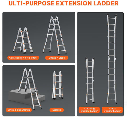 Vevor Multipurpose Ladder 4x2