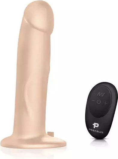 Pegasus Harness with Dildo and Vibration in skin color