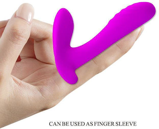 Pretty Love Remote Control Massager Strapless Strap On with Dildo with Vibration in Purple Color