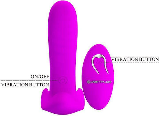 Pretty Love Remote Control Massager Strapless Strap On with Dildo with Vibration in Purple Color