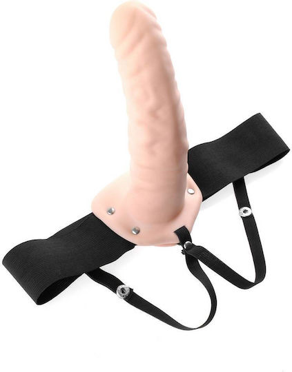 Pipedream Fetish Fantasy Series Hollow Strap-On Harness with Dildo 20.3cm in skin color