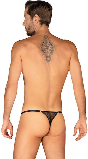 Obsessive Ανδρικό Sexy String Μαύρο