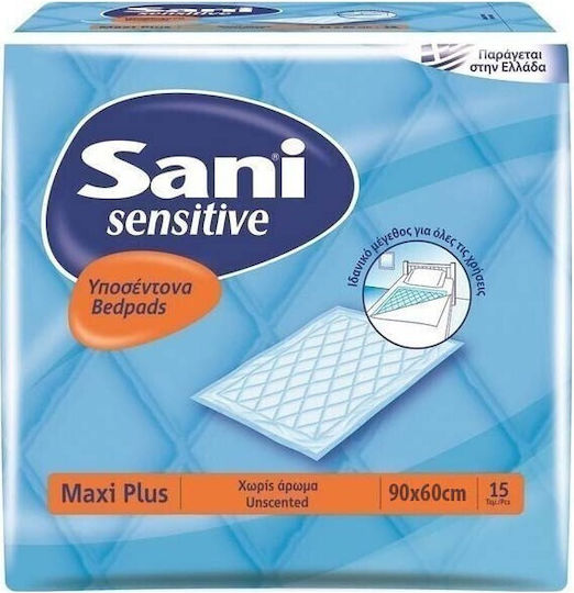 Sani Sensitive Maxi Plus Incontinence Underpads 60x90cm 15pcs